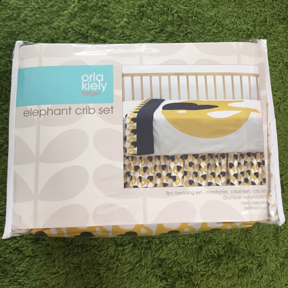 Orla Kiely Elephants Unisex Baby Bedding Set!